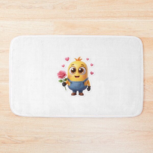 Item preview, Cute Kawaii Cartoon Mascot with Rose PNG Sticker | 3D Love Character | Transparent Background Digital Download designed and sold by ashwin131.