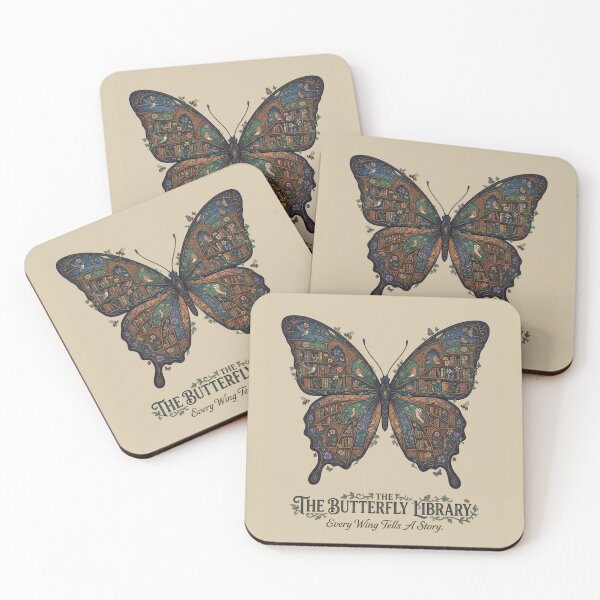 Item preview, The Butterfly Library Botanical Artwork | Premium Nature Design designed and sold by Amr Darwish Graphic designer.