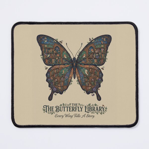 Item preview, The Butterfly Library Botanical Artwork | Premium Nature Design designed and sold by Amr Darwish Graphic designer.