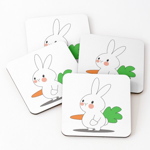 Item preview, Carrot Surfer - Cool little rabbit and its carrot designed and sold by tentihandmade.