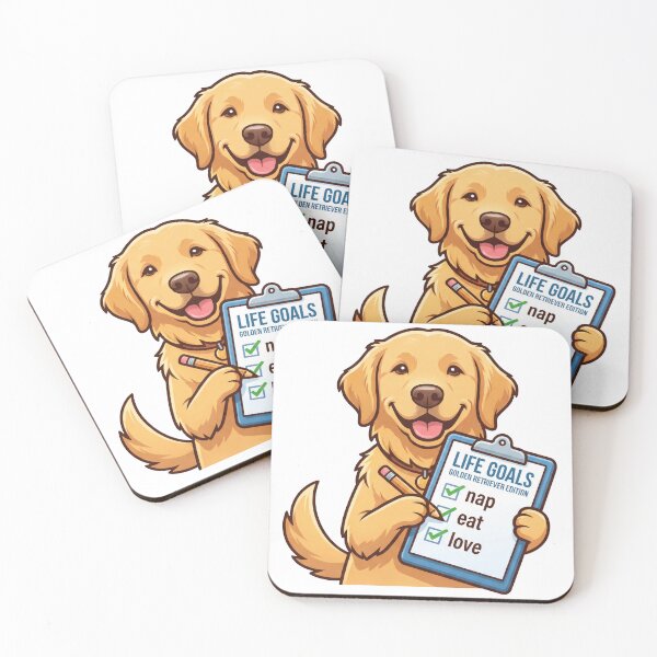 Item preview, Golden Retriever Life Goals designed and sold by zoughlal.
