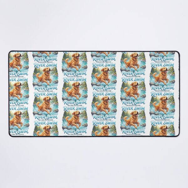 Item preview, Golden Retriever River Swim designed and sold by zoughlal.