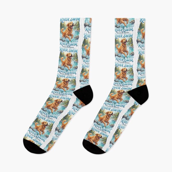 Item preview, Golden Retriever River Swim designed and sold by zoughlal.