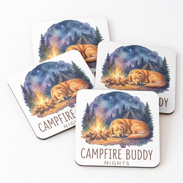 Item preview, Golden Campfire Buddy Nights designed and sold by zoughlal.