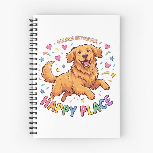 Item preview, Golden Retriever Happy Place designed and sold by zoughlal.