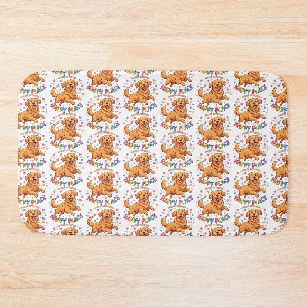 Item preview, Golden Retriever Happy Place designed and sold by zoughlal.