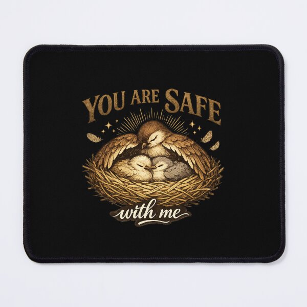 Item preview, You Are Safe With Me Mother Bird Family Love designed and sold by PunchDrop.