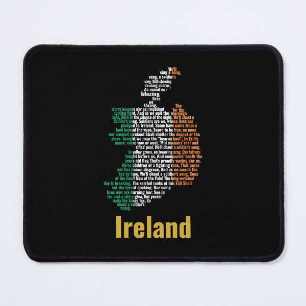 Item preview, Ireland Map Typographic Anthem Art - Amhrán na bhFiann designed and sold by JR78.