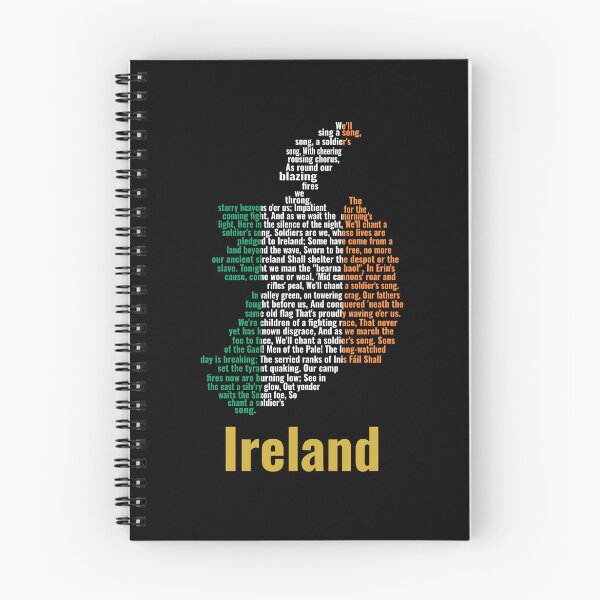 Item preview, Ireland Map Typographic Anthem Art - Amhrán na bhFiann designed and sold by JR78.