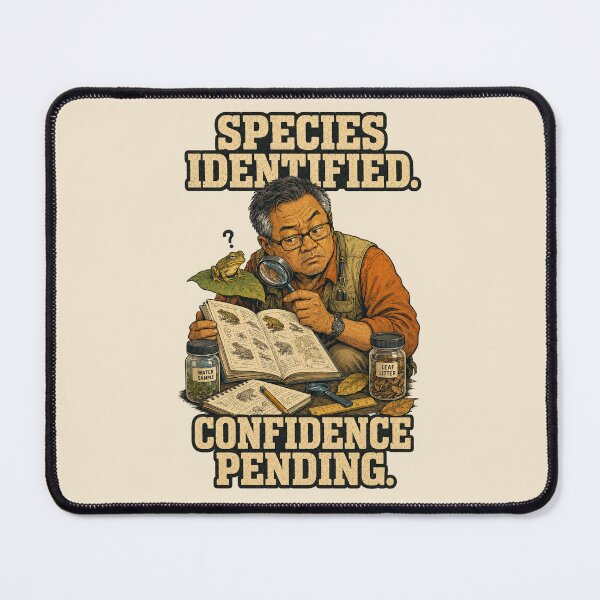 Item preview, Species Identified, Confidence Pending – Funny Biologist Design designed and sold by Little Chookcha.