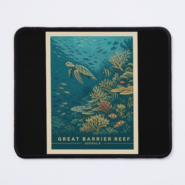 Item preview, Great Barrier Reef Australia vintage poster designed and sold by sami123456.