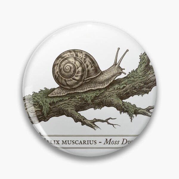 Item preview, Antique Snail Specimen Illustration - Goblincore Naturalist Field Guide designed and sold by FightStamp.