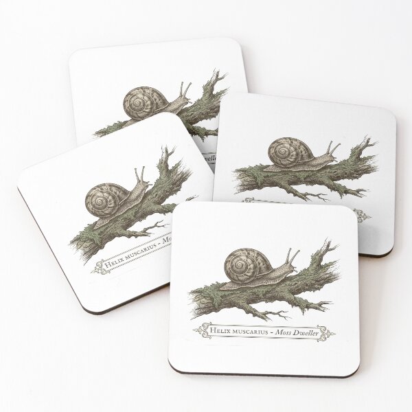 Item preview, Antique Snail Specimen Illustration - Goblincore Naturalist Field Guide designed and sold by FightStamp.