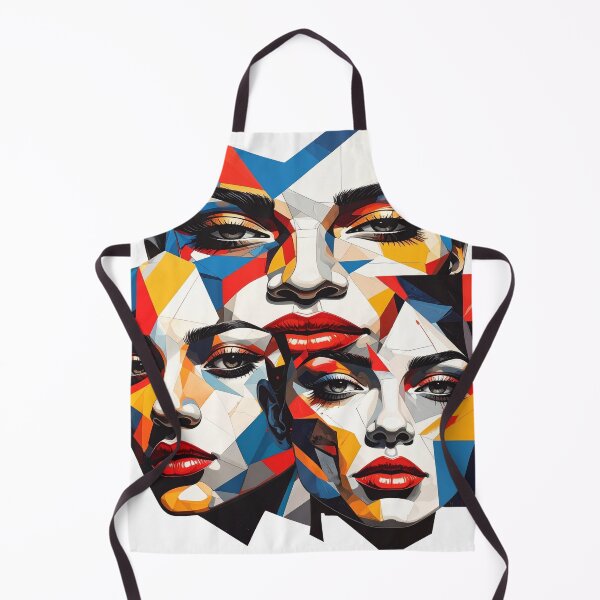 Item preview, Cubist beauty, abstract portrait, face recognition designed and sold by LiskoDesign.