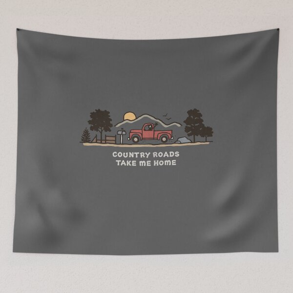 Item preview, Country Roads Take Me Home – Vintage Truck Country Adventure designed and sold by Gbriel3.