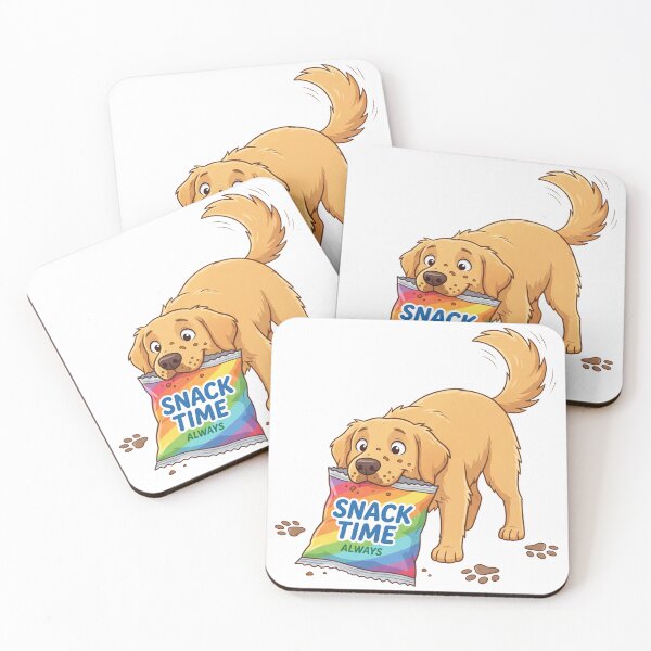 Item preview, Golden Retriever Snack Time designed and sold by zoughlal.