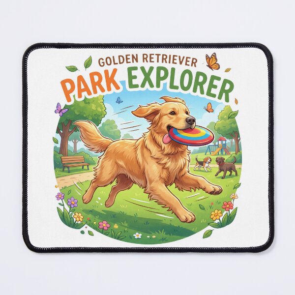Item preview, Golden Retriever Park Explorer designed and sold by zoughlal.