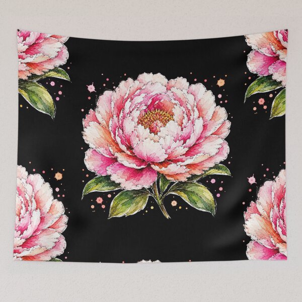 Item preview, Peony Watercolor Art – Elegant Botanical Floral Illustration designed and sold by ColorSplash123.