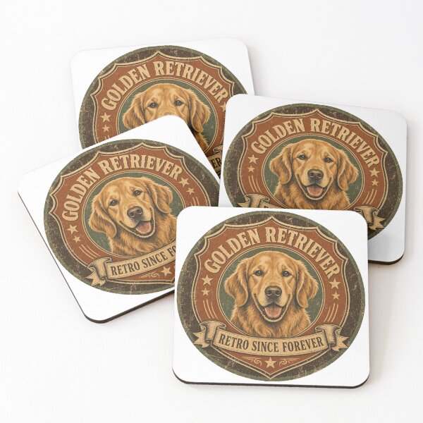Item preview, Retro Golden Retriever Badge designed and sold by zoughlal.