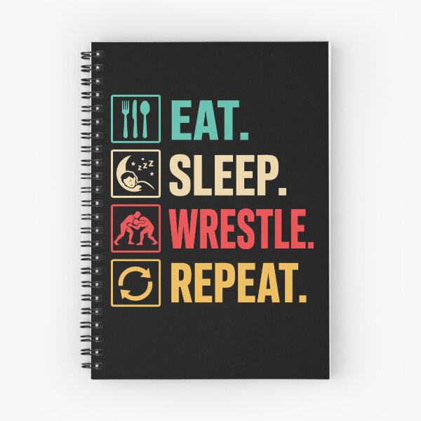 Item preview, Eat Sleep Wrestle Repeat Funny Wrestler Life Cycle Wrestling designed and sold by tmerchtrends.