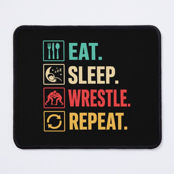Item preview, Eat Sleep Wrestle Repeat Funny Wrestler Life Cycle Wrestling designed and sold by tmerchtrends.
