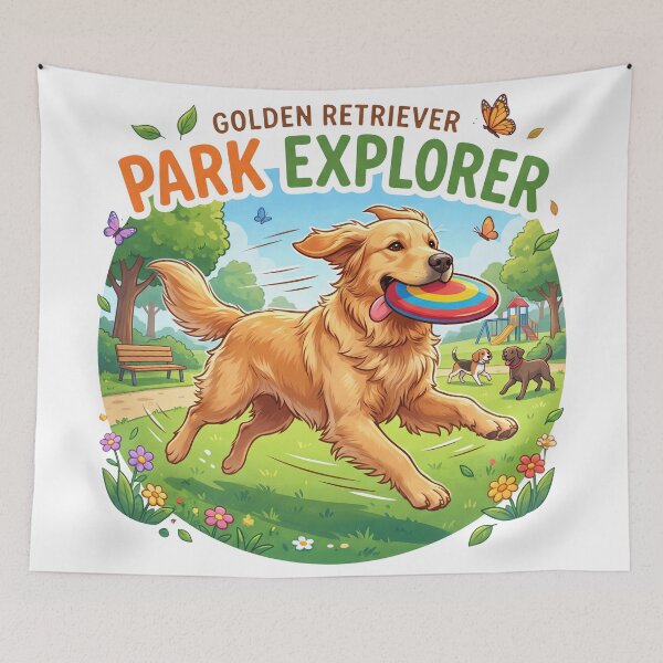 Item preview, Golden Retriever Park Explorer designed and sold by zoughlal.