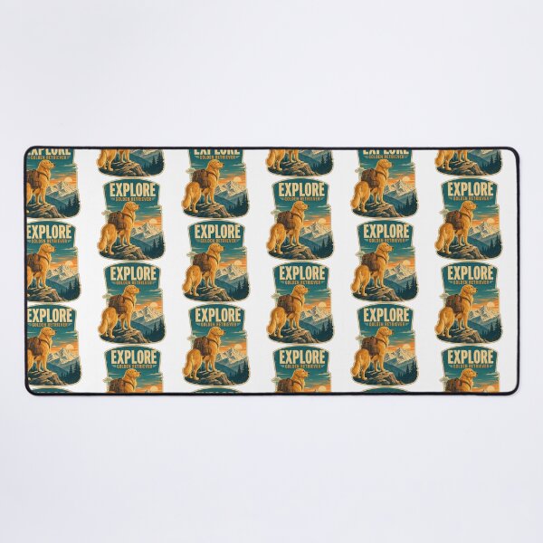 Item preview, Vintage Travel Golden Retriever designed and sold by zoughlal.