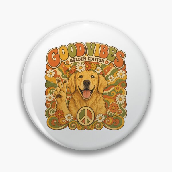 Item preview, Golden Retriever Good Vibes designed and sold by zoughlal.