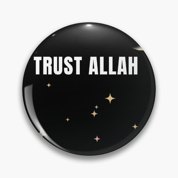 Item preview, Trust Allah Minimalist Islamic Typography designed and sold by CozyCramStudio.