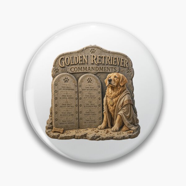 Item preview, Golden Retriever Commandments designed and sold by zoughlal.