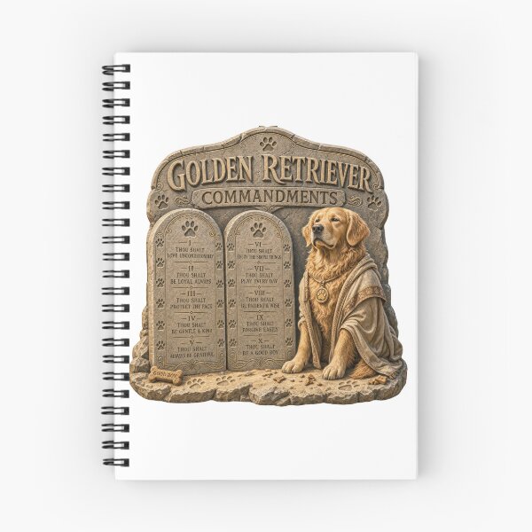 Item preview, Golden Retriever Commandments designed and sold by zoughlal.