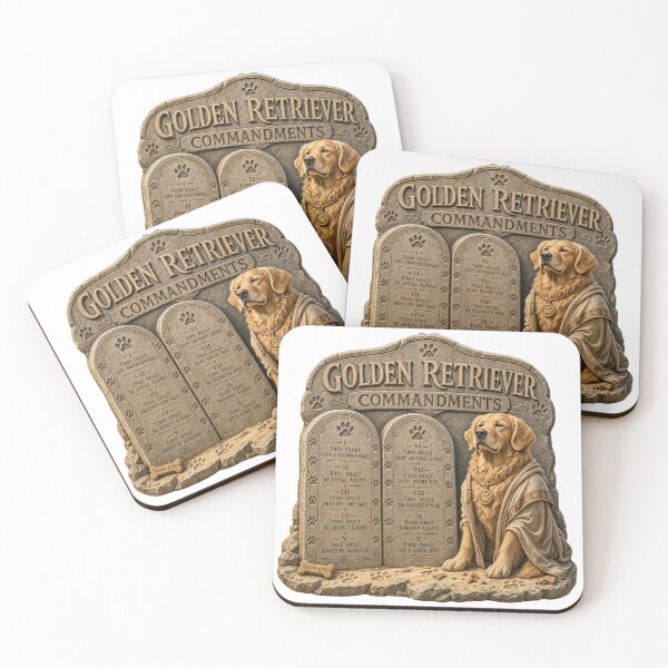Item preview, Golden Retriever Commandments designed and sold by zoughlal.
