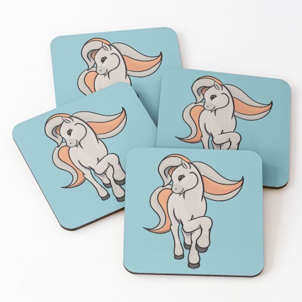 Item preview, White Grey Pony designed and sold by Old Water Cryptid .