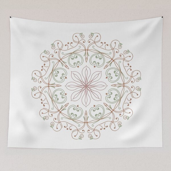 Item preview, Minimalist Organic Zen Mandala Spiritual Yoga Art designed and sold by Thompika.