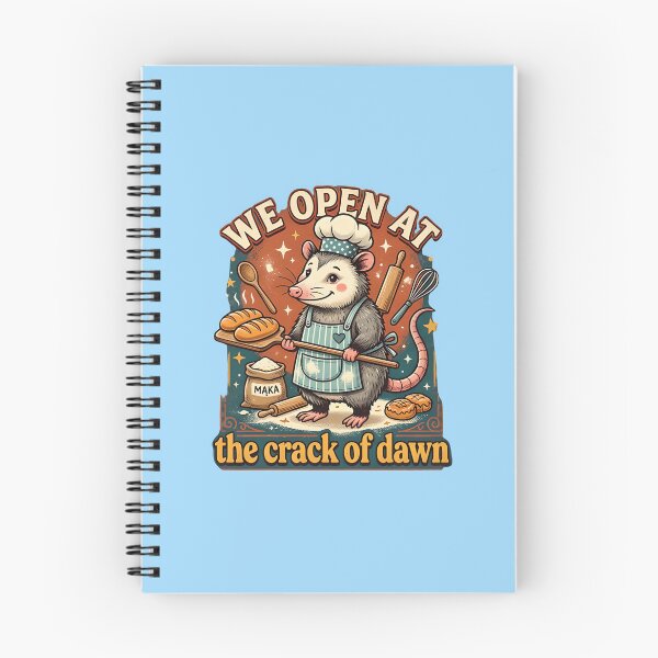 Item preview, We open at the crack of dawn - Opossum as a baker designed and sold by ParadoxParadox.