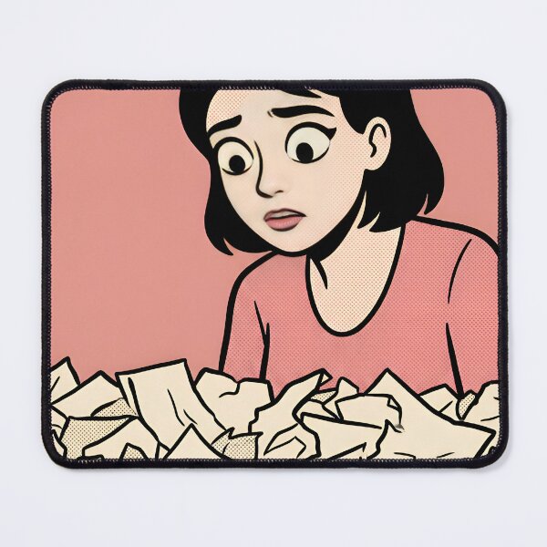 Item preview, My Work Is Trash Minimalist Comic Poster designed and sold by DuckOddity.