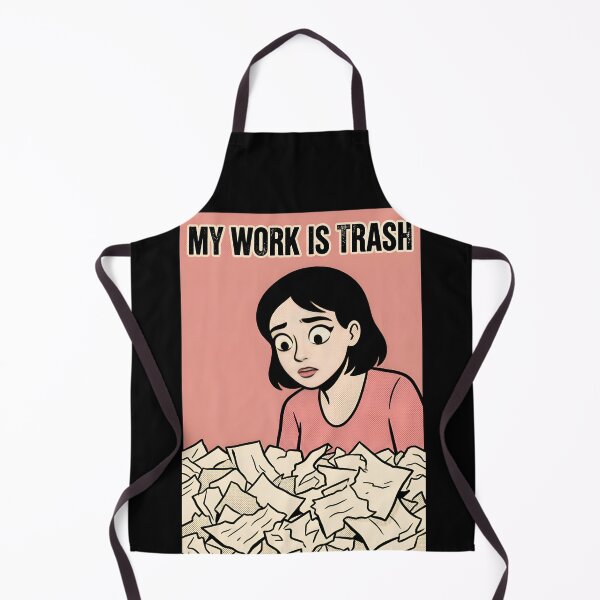 Item preview, My Work Is Trash Minimalist Comic Poster designed and sold by DuckOddity.