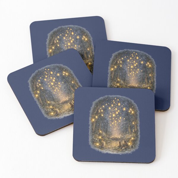 Item preview, Paper Lantern Festival Illustration – Magical Forest Night Sky Design designed and sold by MagicMakerPh.
