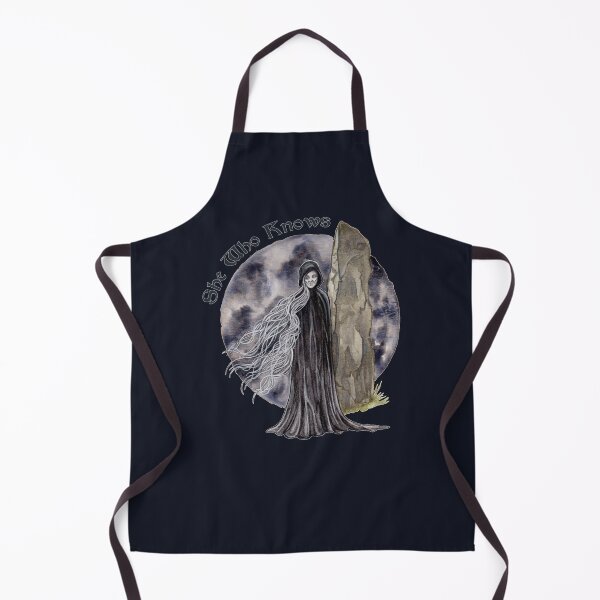 Item preview, She Who Knows Full Moon Witch Celtic Pagan Ritual Art designed and sold by esmavart.