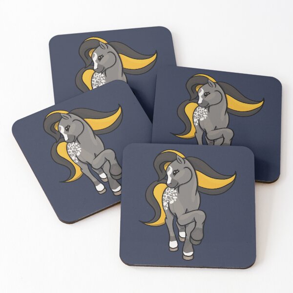 Item preview, Steel Grey Leopard Blanket Pony designed and sold by Old Water Cryptid .