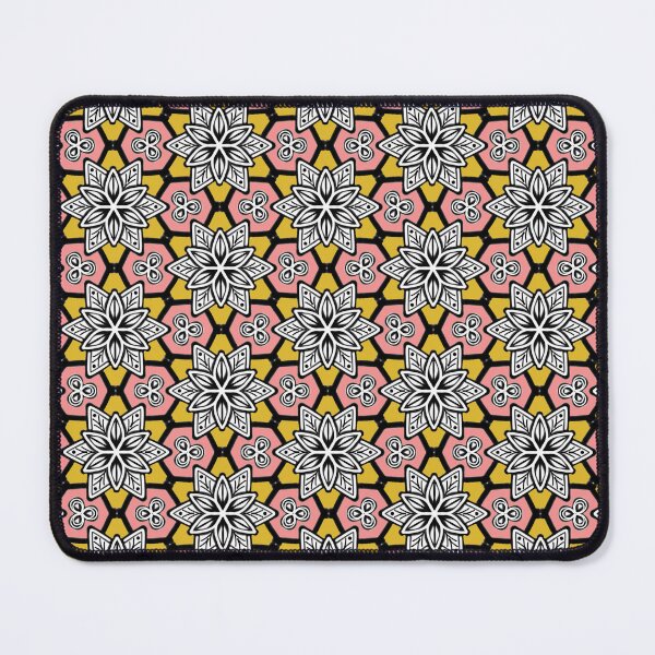 Item preview, Intricate Floral Tessellation Pattern in Pink and Yellow designed and sold by Sasitee.