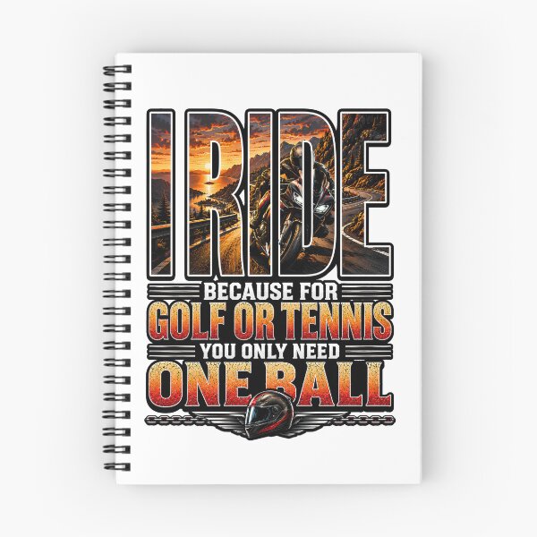 Item preview, I Ride – Funny Motorcycle Shirt | Because for Golf or Tennis You Only Need One Ball designed and sold by SVALANART.