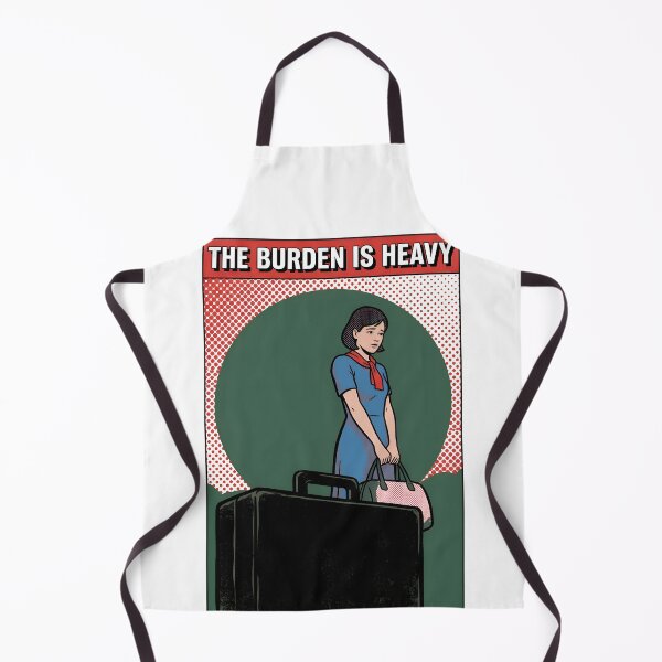 Item preview, The Burden Is Heavy Minimalist Comic Poster designed and sold by DuckOddity.