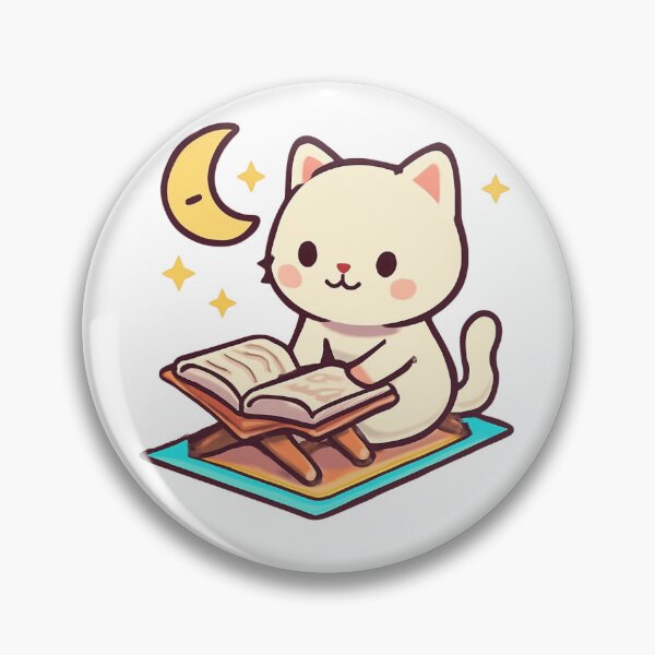 Item preview, Cute Muslim Cat Islamic Cozy Sticker designed and sold by CozyCramStudio.