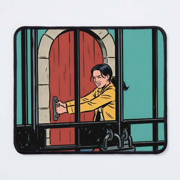 Item preview, The Gate Is Sealed Minimalist Comic Poster designed and sold by DuckOddity.