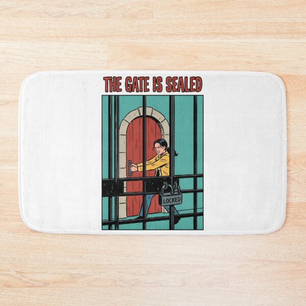 Item preview, The Gate Is Sealed Minimalist Comic Poster designed and sold by DuckOddity.