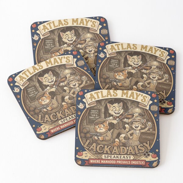 Item preview, Vintage Cartoon Cat Gang – Roaring 1920s Style Design designed and sold by CRAZYpaterns.