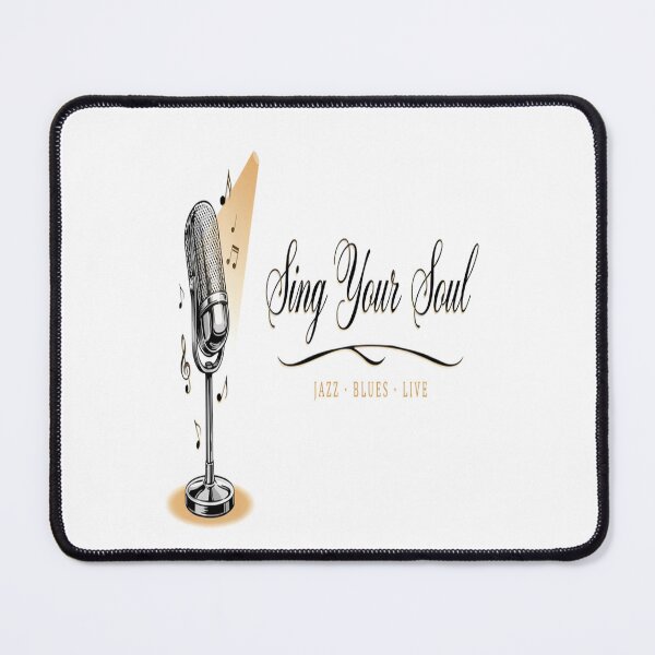 Item preview, Sing Your Soul – Vintage Jazz Blues Microphone Design" designed and sold by Midnight Veil Designs.