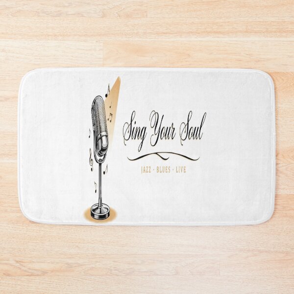 Item preview, Sing Your Soul – Vintage Jazz Blues Microphone Design" designed and sold by Midnight Veil Designs.