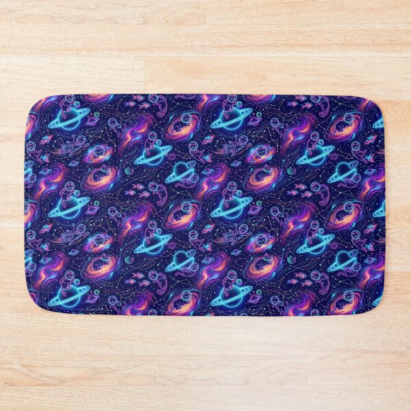 Item preview, Neon Cosmic Cats Space Patterns  designed and sold by Thai Vibe Studio.